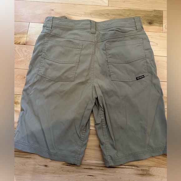 Prana Men's Light Olive Shorts - Picture 3 of 6